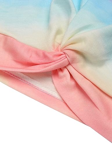 Arshiner Mädchen Sweatshirt Tie-Dye Langarm Pullover Rundhals Sport Mode Kinderkleidung Leichtgewicht Langarmshirt für Mädchen 7-8 Jahre