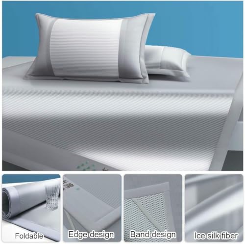 Estera para dormir de ratán de verano carbonizado transpirable y plegable 4