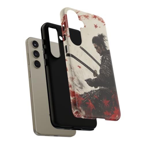 Coque antichoc pour Galaxy S24 Plus - Résistante et mate - Design Samouraï Katanas - 4