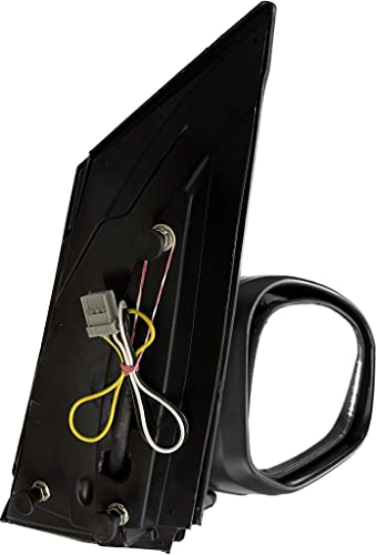 Image of K D Side /Door Mirror for Honda Amaze /Brio /Mobilio Type 1 (Left /Passenger Side) Motor (Black) 2013-2016