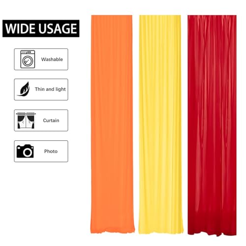 Image of Party Propz Backdrop Decoration with Fairy Light - 8 Pcs Haldi Decoration Items for Home, Backdrop Cloth for Decorations Pooja, Background Decorations Cloth for Festival, Puja (Satin Mix)