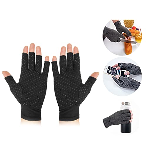 Luvas de Ciclismo de Meio Dedo, Pressão Uniforme que Promove a Circulação Sanguínea Montanhismo Luva