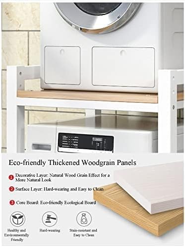 OGFC 46457 Classic dish washer Machine Storage Rack, Height Adjustable Dish washer Machine Storage Rack, Space Saving with Load Capacity - Black frame with Black top - Image 3 thumbnail