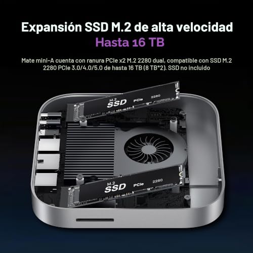 Base para Mac mini M4, estación Beelink Mate con 2 ranuras SSD M.2 4