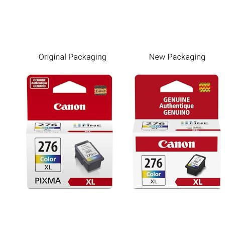 Image of Canon CL-276 XL Genuine Color Ink Cartridge,Compatible with TS3520 /3522,TR4720 /4722,TS3720 /3722,(Pack of 2)