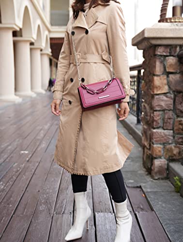 MKF Crossbody Bags for Women – PU Leather Pocketbook Handbag – Medium Side Messenger Purse, Shoulder Strap2