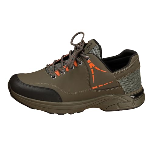 ZEBA Hands Free Slip on Sneakers for Men - Step Up Your Comfort and Style with Perfect Walking Shoes and Fashion Sneakers - Forest Green - 4E Extra Wide