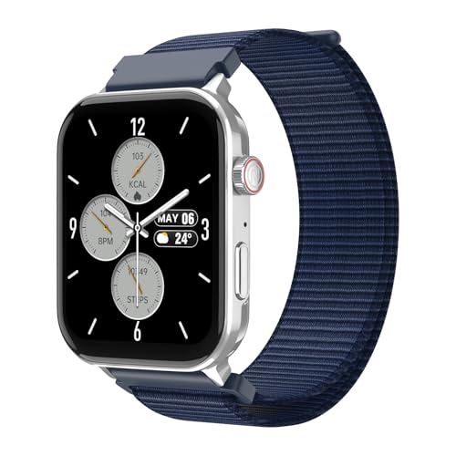 Image of Noise Icon 5 Smartwatch with AI Watch Faces & AI Search, 1.95 inch AMOLED Display, 10 Days Battery, Bluetooth Calling, 100+ Sports Modes, IP68 (Blue Weave)