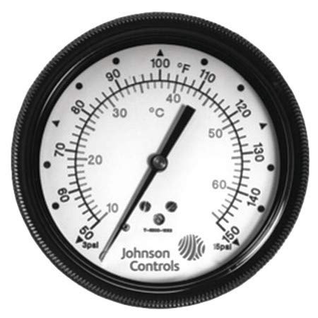 Johnson Controls T-5502-1169 シリーズ T-5500 モデル T-5502 空気圧温度インジケーター -