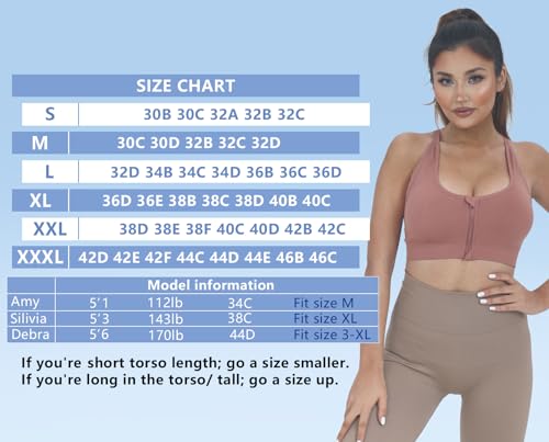 AKAMC 3 Pack Women's Medium Support Cross Back Wirefree Removable Cups Yoga Sport Bra - Image 7