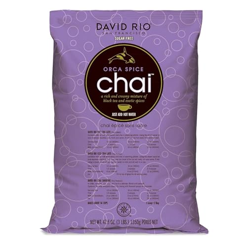 David Rio Orca Spice Chai, 1.35 kg (Paquete de 1), Té Granulado Chai, Sin Gluten