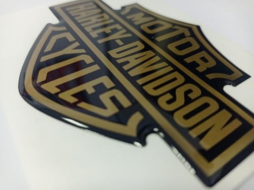 Harley HD, autocollant en résine effet 3D en relief. Autocollant pour voiture, moto, réservoir,...