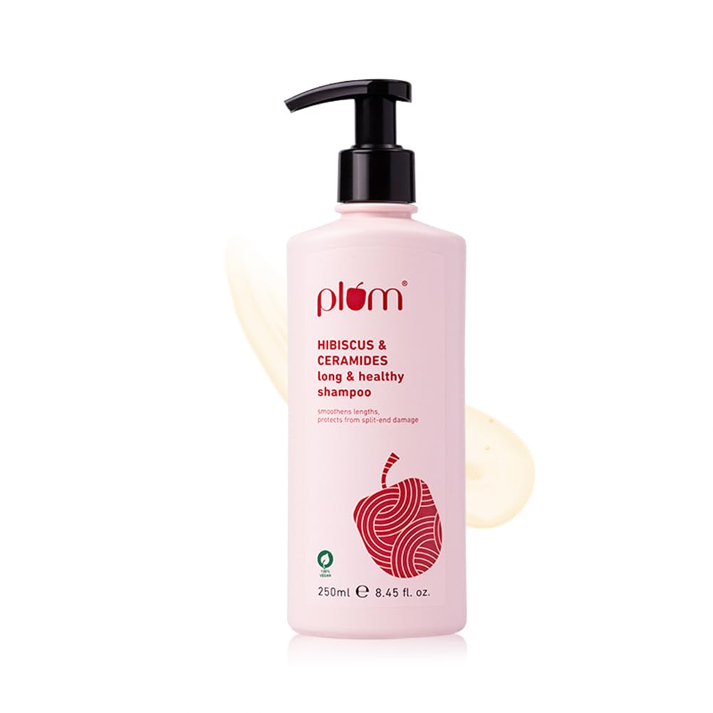 Plum Hibiscus & Ceramides Long & Healthy Shampoo | Hydrates Dry