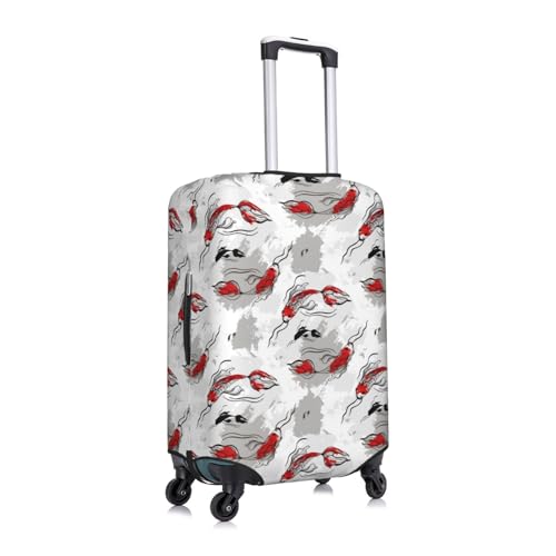 Koi Fish Luggage Cover Protector Anti-Scratch Washable Fits 18-32 Inch Luggage-X-Large3