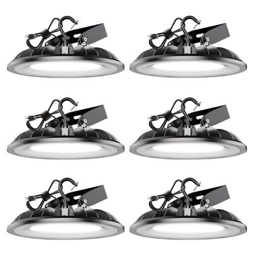UFO LED High Bay Light 300W IP65 UL 6-Pack US Plug