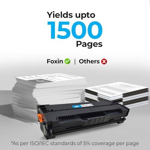 Image of Foxin FTC 166A Toner Cartridge | Compatible with W1660A HP Laser 1008a /1008w, MFP 1188a /1188w /1188pnw, LaserJet 1188nw | Monochrome Laser HP Printer Cartridge with Chip | High Page Yield - 1500