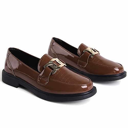 Image of VOCNTVY Loafers for Women Slip On Comfort Business Work Shoes