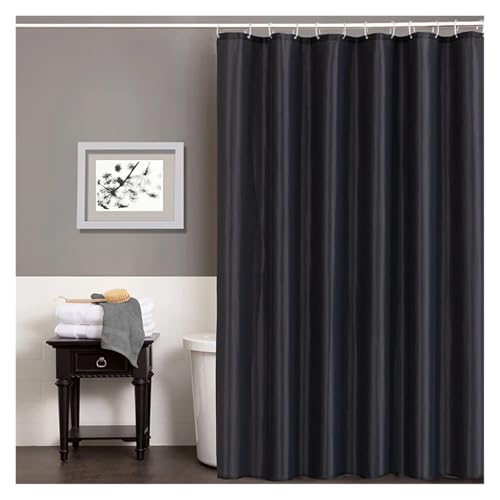 Rideau de douche noir imperméable pour moderniser une salle de bain