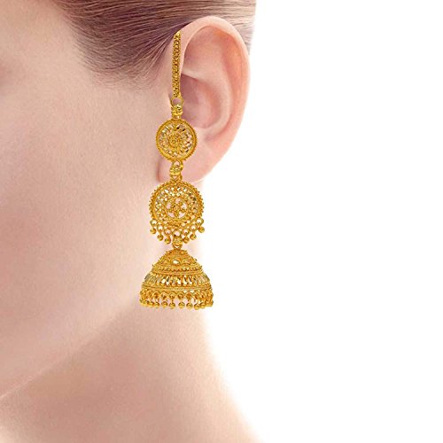 Jwellmart Gold Plated Alloy Jhumka Earrings for Women3
