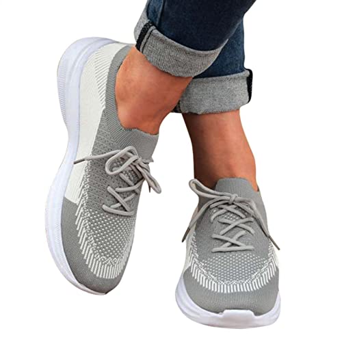 Schwarze Turnschuhe Damen 42 Trekkingschuche Lässige 2022 Frühling Sommer Weiblich Slide-on Atmungsaktive Sportschuhe Bequeme Segeltuchschuhe Running Walkingschuhe Freizeitschuhe Straßenlaufschuhe