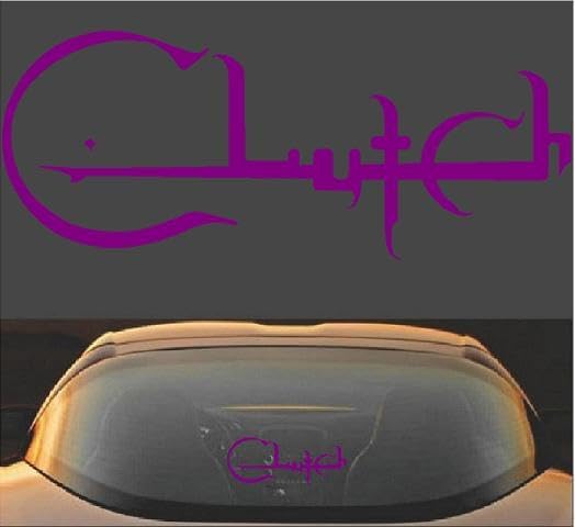 Clutch Hard Rock Band Vinyl Decal Sticker (24" x 9.75", White)