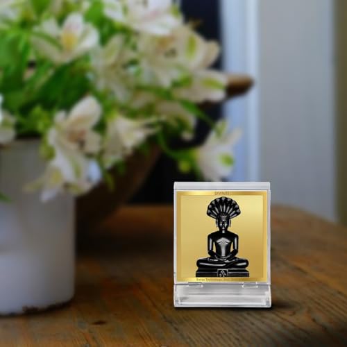 Image of DIVINITI Parshvanatha Photo Frame for Car Dashboard, Table Decor| ACF 3A Classic Parshvanatha and 24K Gold Plated Foil| Religious Frame Idol for Pooja, Worship, Gifts Items (5.8 X 4.8 CM)