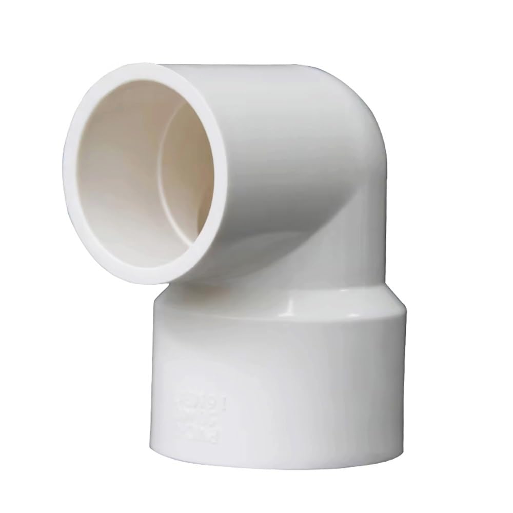 Złączka redukcyjna z kolankiem PVC 90 stopni – trwałe złącze ciśnieniowe do rur ogrodowych, akwarystycznych i hydraulicznych (wiele rodzajów)(White,110x90mm)