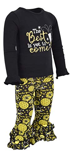 Image of Unique Baby Girls 2 Piece Best is Yet to Come New Years 2019 Outfit Set