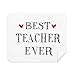 Best Teacher Ever Quote Respected Cleaning Cloth Screen Cleaner 2pcs Suede Fabric