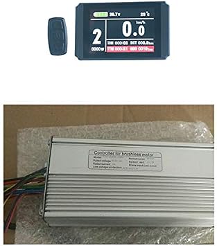 NBPOWER 36V/48V 1000W 26A Brushless DC Motor Controller Ebike Controller +KT-LCD8H Color Display One Set,Used for 1000W Ebike Kit.