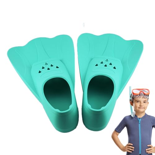 Duroecsain Aletas de Natación para los Niños - Aletas Cortas De Entrenamiento para La Natación De Los Niños,Flippers De Entrenamiento para Piscina,para Snorkel, Buceo, Piscina, Bodyboard, Fitness,