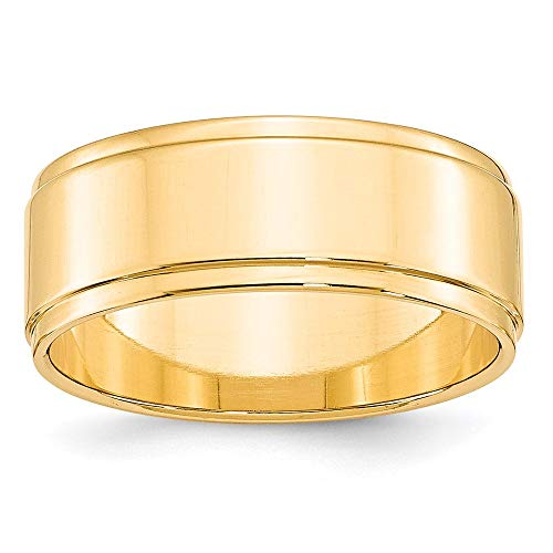 Wedding Band Ring Band 14K Yellow Gold Unisex Standard Flat