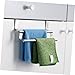 NUOBESTY Bathroom Towel Bar Over The Cabinet Kitchen Dish Rack Stainless Steel Hanger No-Tool Installation Space-Saving