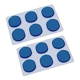 Yopeissn 48 piezas/set tambor kit silenciador pegatinas de gel de sílice pegatinas tambor amortiguador almohadillas de gel caja silenciador silenciador silenciador azul