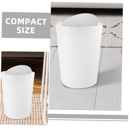 Caneca de basura grande con tapa para cocina y oficina miniatura 6
