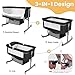 ehozirta 4 in 1 Baby Bassinet, Bedside Sleeper, & Playpen, Folding, Adjustable, Rocking, Portable Crib - Bassinet