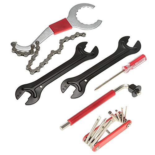 YANYUESHOP Professionelle Fahrradwerkzeuge Universal Home Outdoor Multifunktions-Zweck-Fahrrad-Reparatur-Werkzeug-Set Fahrrad-Werkzeug-Set : 