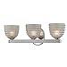 Hudson Valley Lighting Thorton 3-Light Vanity Light - Polished Nickel Finish with Clear Glass Shade
