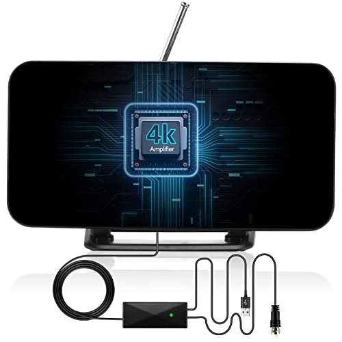 Digital Antenna for TV - HDTV Antenna Support 4K 1080P, New Version TV Antennas for Digital TV Indoor Best One 2021,Freeview Channels Antenna 350 Miles Range Iindoor Antenna for TV