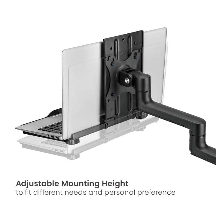 Image of LIONS HEAD Premium and Durable Monitor Stand with Laptop Tray | Adjustable Height Stand Strong Material Build, Sturdy Laptop Tray (Laptop Tray - Design 1)