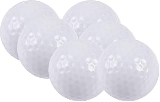Qqmora LED Light Golf Balls, Rubber Material 6 Pcs LED Golf Ball Blink Glow with Bright Color for Golf Store for Twilight Golf for Glow Ball Tournament