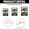 NAZENTI Drive Safe I Love You Car Visor Clip Custom Photo, Personalized Couple Picture Sun Visor Clip, Playing Card Photo Car Decor, Gifts for Valentine Design 01 #4