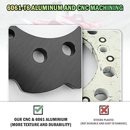 Canitu 1/2 Poly Aluminum Billet Sprocket Guard Sprocket Chain Guard Protector For Honda Trx250R / Trx450R / Trx400Ex / Trx250X / Trx400Ex（Black ） #TOP5