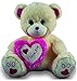 LOYFER Oso de Peluche para Bebe . Oso Corazon Rosa con Frase de Amor de 45cm Dia de los Enamorados