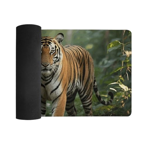 Desk Pad Protector 24x12 Inch Extended Forest Tiger miniatura 3