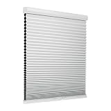Changshade Cellular Shades Cordless Blackout Door Window Blinds Honeycomb, Black Out Room Darkening
