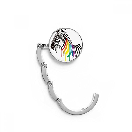 Accroche-sac pliable LGBT multicolore pour garder votre sac propre au restaurant