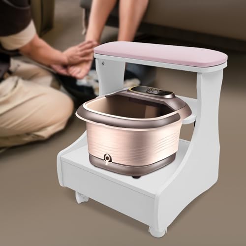 Reposapiés para pedicure y manicura con ruedas miniatura 5