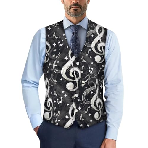 Men’s Casual Suit Vest V Neck 4 Button Business Dress Vest Slim Fit Waistcoat Oversized Vests Jackets S-4XL