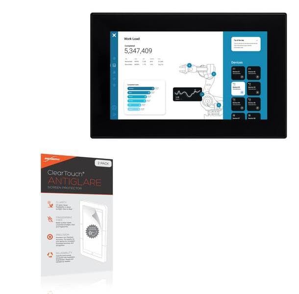 BoxWave Screen Protector Compatible with Exor eX715M Web (15.6 in) - ClearTouch Anti-Glare (2-Pack), Anti-Fingerprint Matte Film Skin